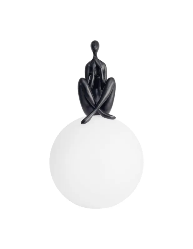 Step Into Design Lampa stołowa WOMAN-3 czarna 35 cm ST-6020-C black Tani