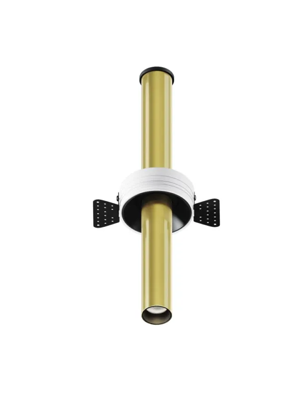 Rabat Maytoni Focus T Reflektor Podtynkowy LED 7W 460lm 3000K Black and brass C140TRS-L300-7W3K-BBS