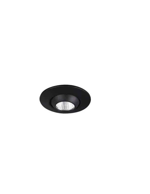Wysoka jakość Maxlight Oprawa Wpustowa Max Yuca Round Tilted Black 3W H0105