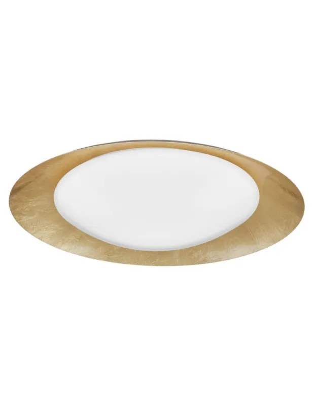 Luces Exclusivas AVILA Sufitowa LED 28W 1400lm 3000K Ściemnialna biały/złoty (struktura niejednolita) LE41580 Dostępne od ręki
