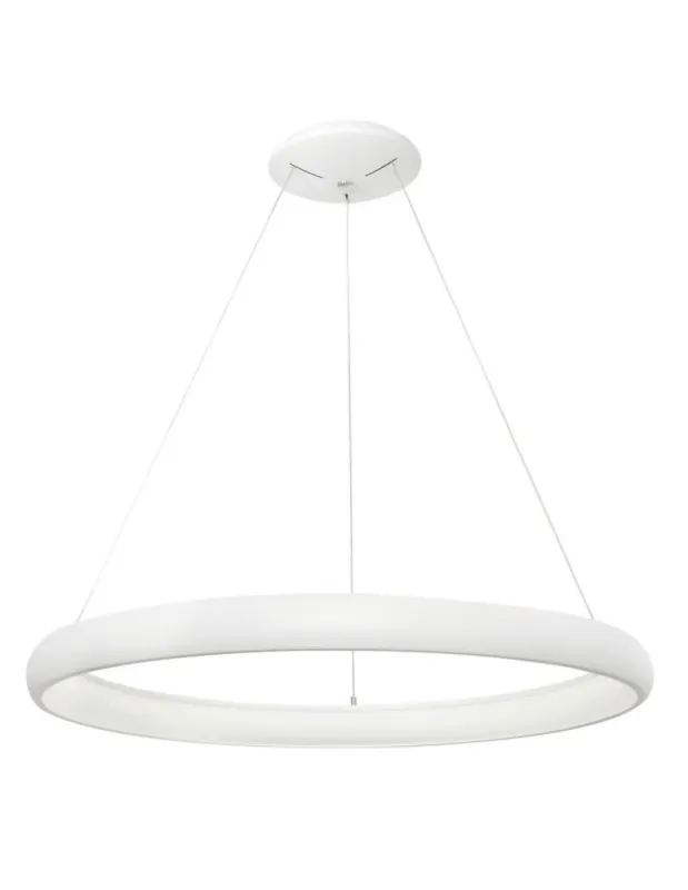 Nowy Luces Exclusivas TOLU Wisząca LED 80W 4000lm 3000K Ściemnialna biały mat LE41501