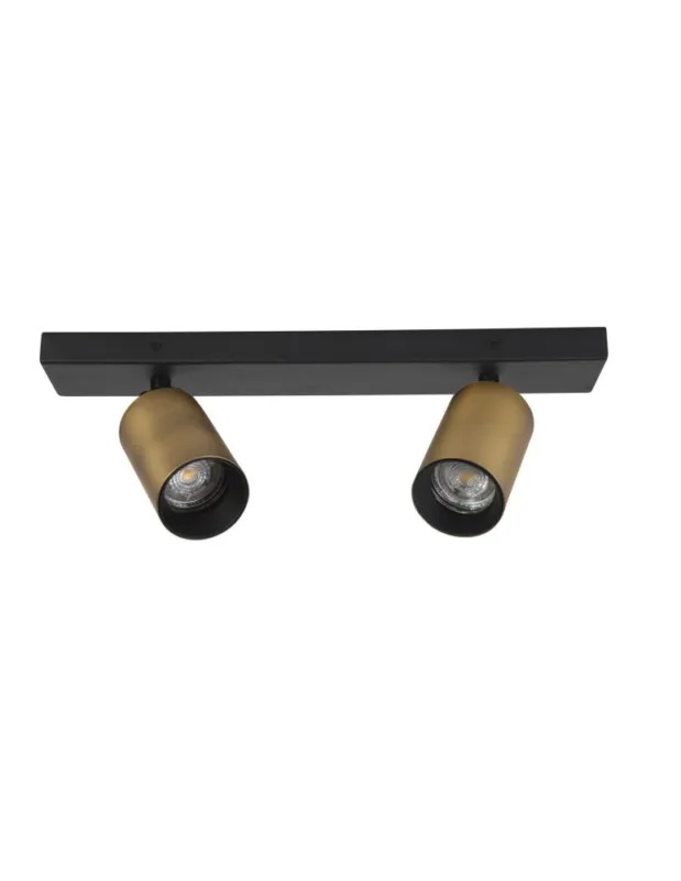 Luces Exclusivas COCOROTE Sufitowa 2xGU10 LED złoty/czarny LE61470 Szybka wysyłka