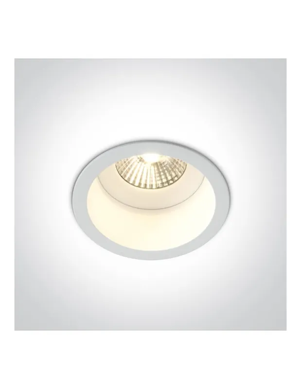 One Light ACHELIA wpust stały 6,5W 3000K-3500K-4000K biały IP54 10107WD/W/V Łatwy zwrot