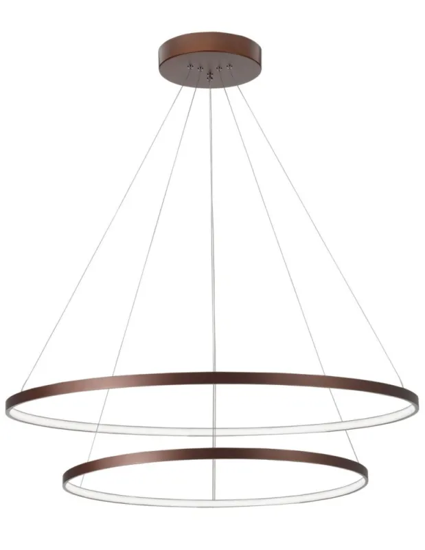 Nowy Luces Exclusivas BANDA Wisząca LED 85W 4500lm 3000K Ściemnialna brązowy LE41587