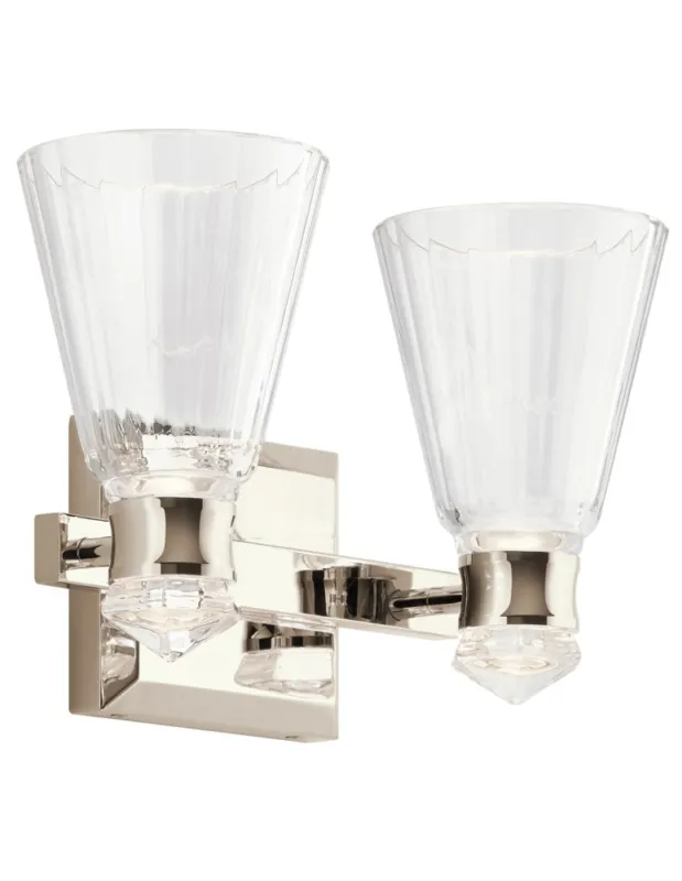 Ostatnia szansa Quintiesse Kinkiet LED Kayva IP44 Elstead Lighting QN-KAYVA2-PN