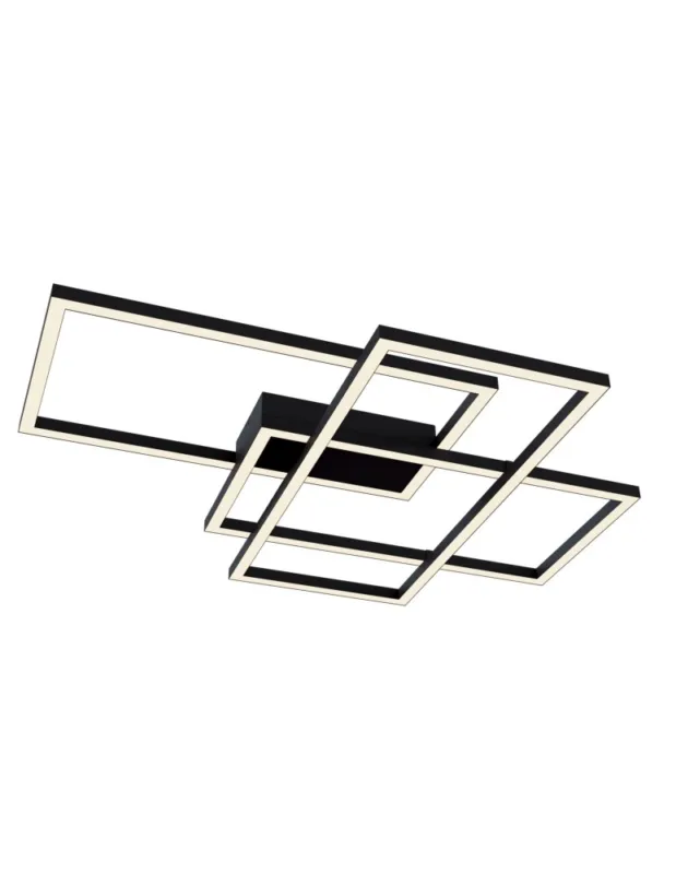 Premium Maytoni Line LED 80W 3000K 3900lm sufitowa MOD015CL-L80B czarny kolory-swiatla.pl