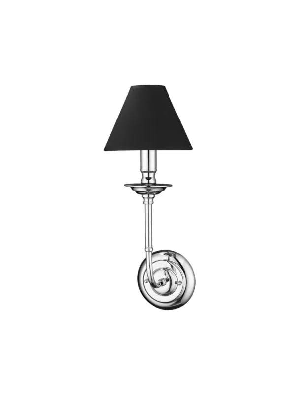 Light Prestige Glamour Kinkiet E14 1x40W srebrny/czarny LP-979/1W kolory-swiatla.pl Oferta limitowana