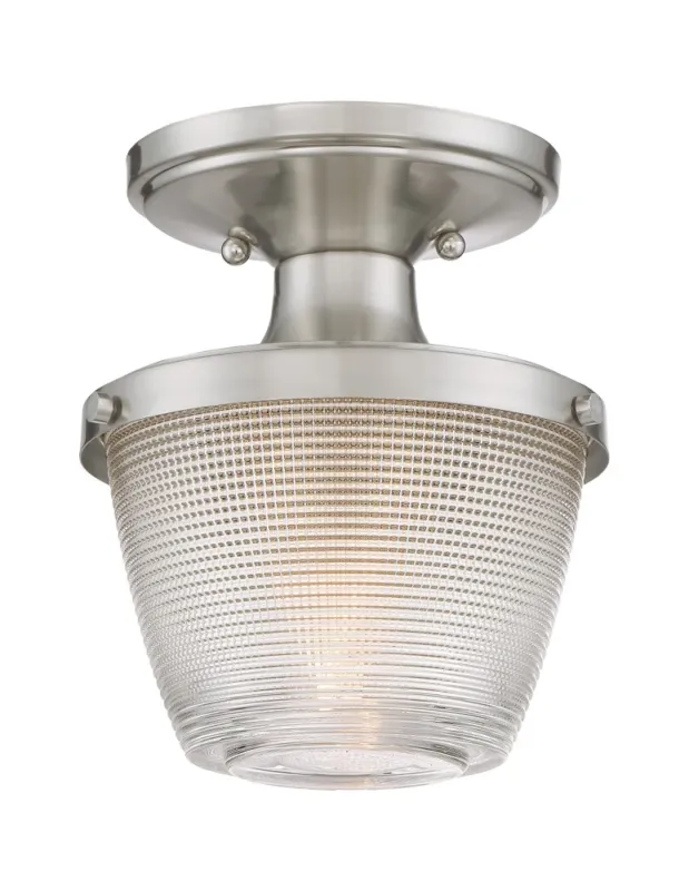 Ekspresowa dostawa Quoizel Dublin Plafon E27 1xMAX 60W IP44 Nikiel QZS-DBN1707BN kolory-swiatla.pl