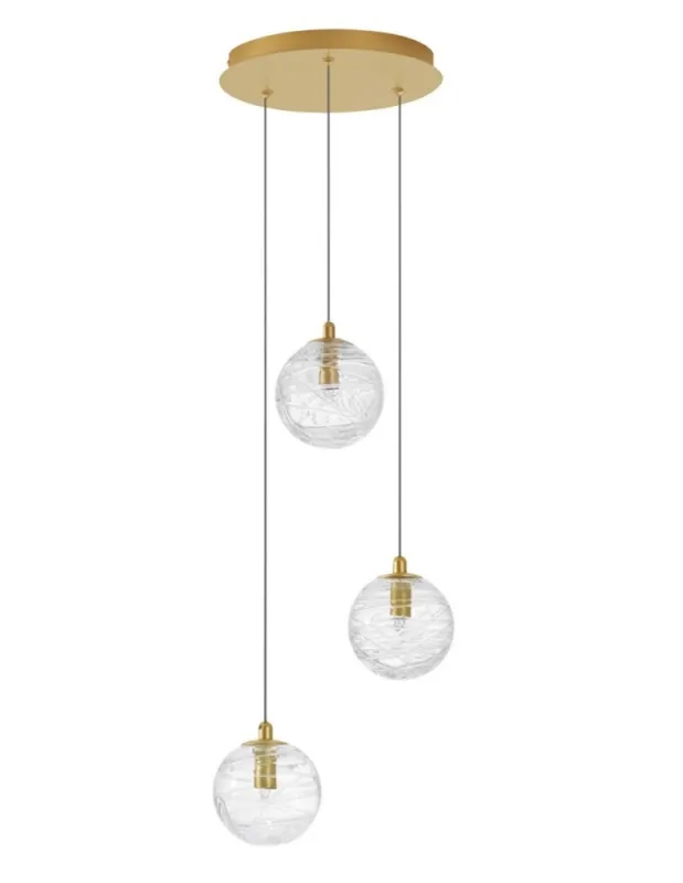 Luces Exclusivas CABRAL Wisząca Nowoczesna złoty i odcienie złota 3xG9 max 15W LE42904 Szybka dostawa