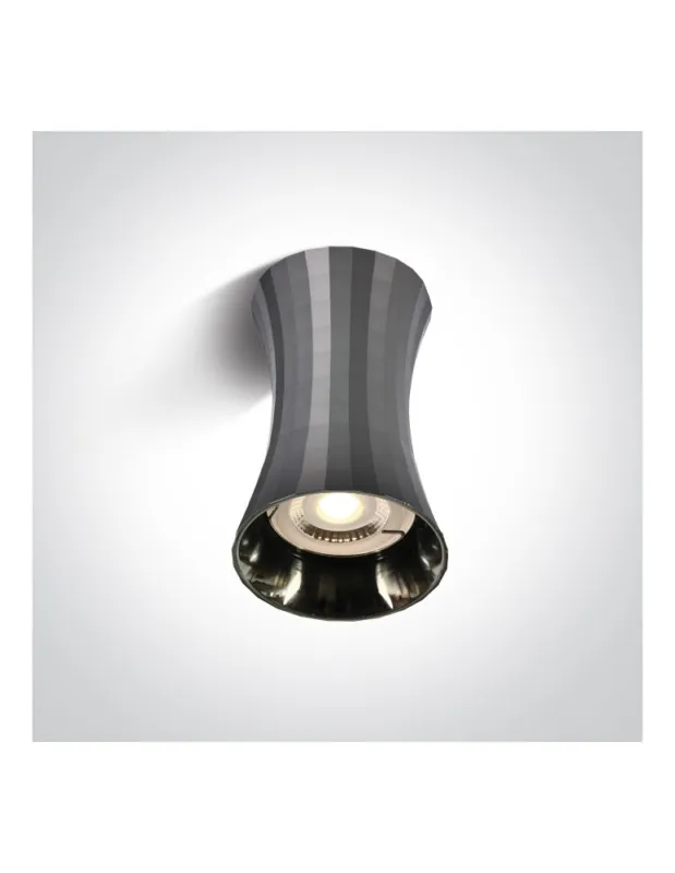 Hit sprzedaży One Light MARDIN K sufitowa 10W GU10 ciemny chrom 12105K/DC