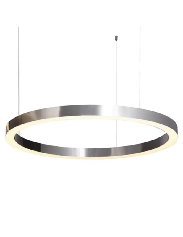 Do wyczerpania zapasów Step into Design Pendant lamp CIRCLE 120 cm LED brushed nickel