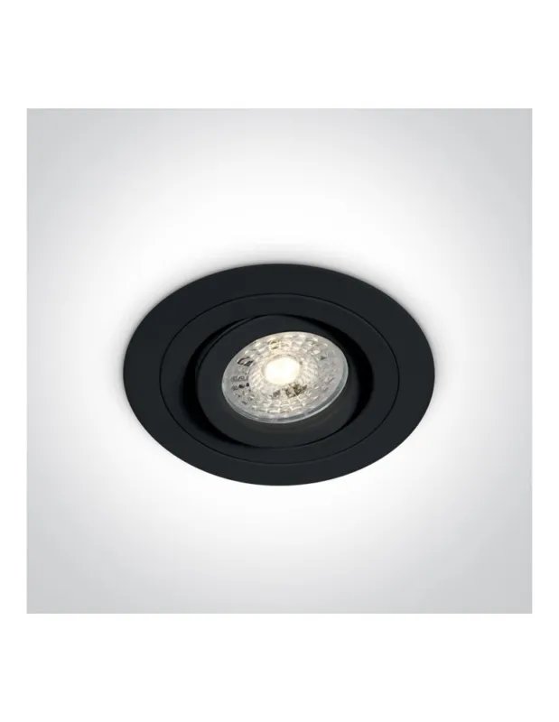 Bezpieczna płatność One Light Wpust lampa do sypialni czarna Kakopetria 11105ABGL/B kolory-swiatla.pl