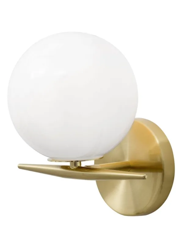 Luces Exclusivas SORIA Ścienna 1xE14 LED opal/mosiądz LE41784 Oferta