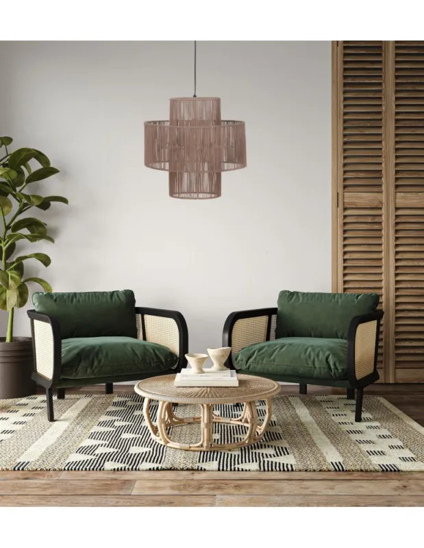 Dijk Lampa Wisząca w Stylu Boho 40x40x41cm Kolor Naturalny 104665 Ostatnie sztuki