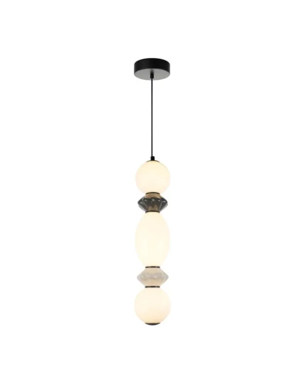 Dostępne od ręki Italux Balos Wisząca LED 14W 3000K 1600 lm Czarny mat PND-94921-3V-BK
