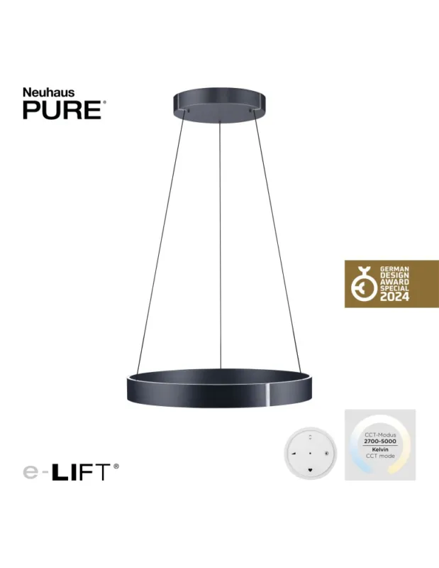 Okazja PURE E-CLIPSE LAMPA WISZĄCA SZARY