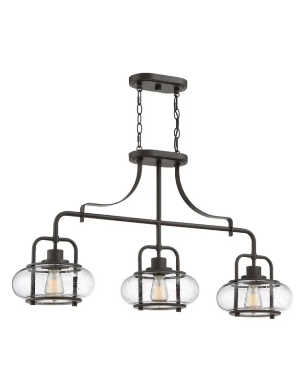 Zamów teraz Elstead Lighting Lampa wisząca Trilogy - 3 źródła światła - Stary brąz QZ-TRILOGY-ISLE-OZ