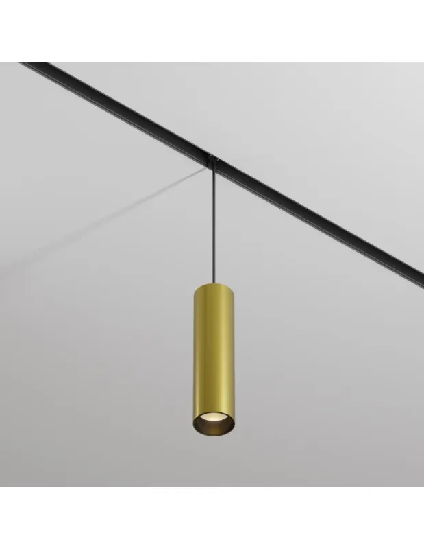Maytoni Focus LED Lampa wisząca do szyny magnetycznej EXILITY LED 12W 883lm 3000K Black and brass TR041-2-12W3K-BBS Cena promocyjna