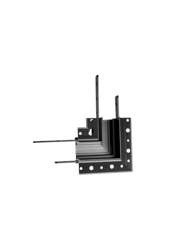 Wybór klientów MAXLight Magnetic MT0008 Kątownik 90° czarny Montaż na sufit lub ścianę Do szyn MT0006, MT0007