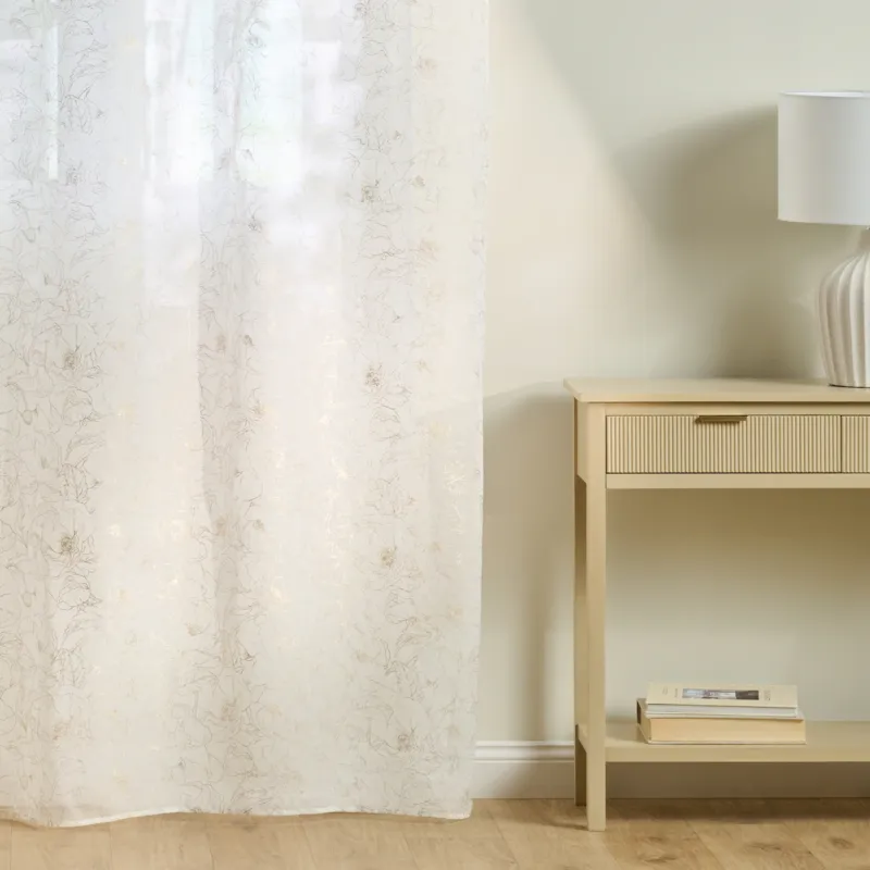 Firana Casinosis 140x250 cm z motywem kwiatowym - Do wyczerpania zapasów