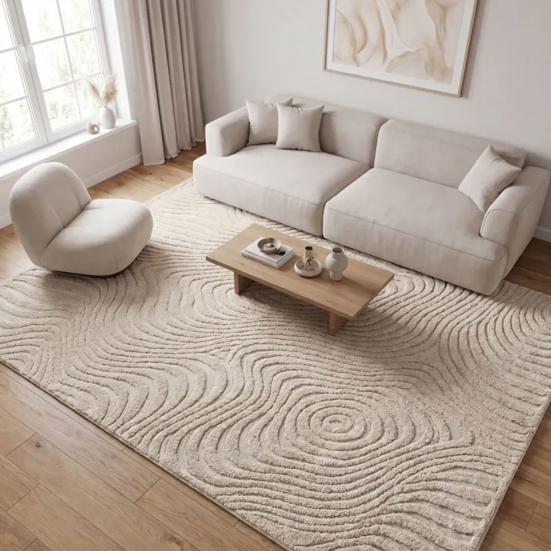 Dywan 240x340 cm Boho Cora geometryczny beżowy - Ostatnia szansa