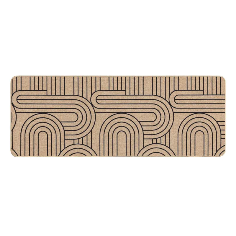 Mata prostokątna MODUL BLACK, 45 x 120 cm, tkana - Hit cenowy