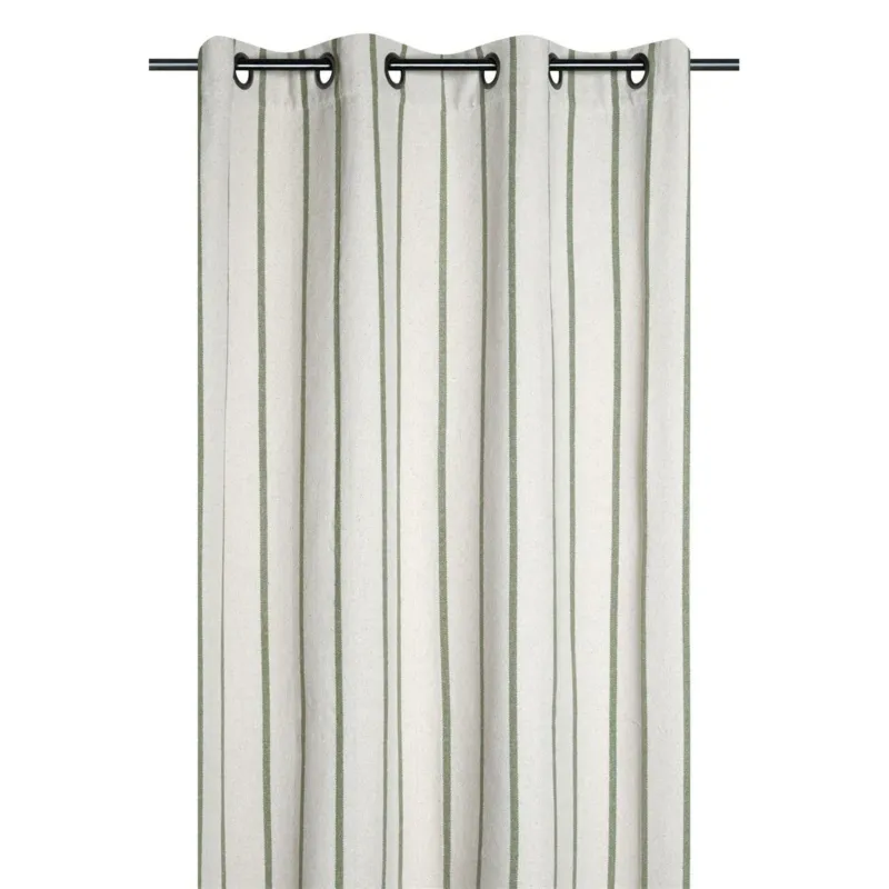 Tani Zasłona okienna w paski 135x260 cm APARDA-3 zielone -