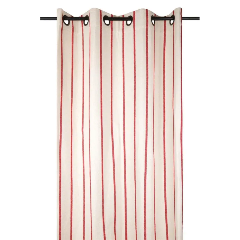 Dostępne od ręki Zasłona okienna w paski 135x260 cm APARDA-2 pomarańczowe -