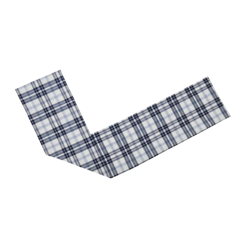 Bieżnik w klasyczną kratę Blue Plaid – 50 × 220 cm - Oferta