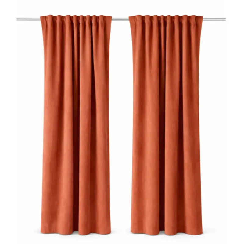 Oferta Zasłona welurowa Werona w kolorze terakota 260 cm -