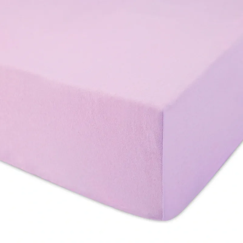 Prześcieradło jersey z gumką 120x200 kolor Wrzos - Bezpieczna płatność