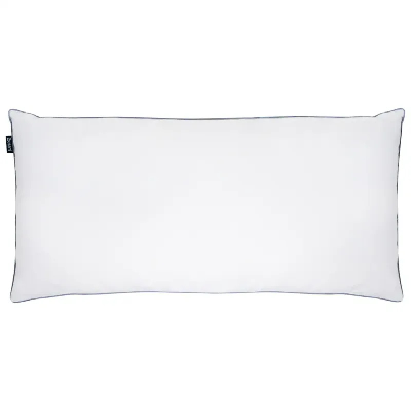 Zniżka Poduszka trzykomorowa TEIDE Niska Kacze pióra i puch 40 x 80 cm Biały -