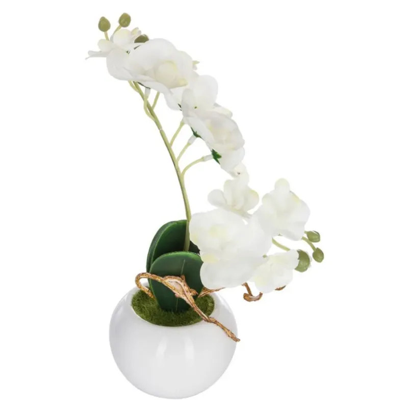 Sztuczny storczyk w donicy, 25 cm - Oferta czasowa