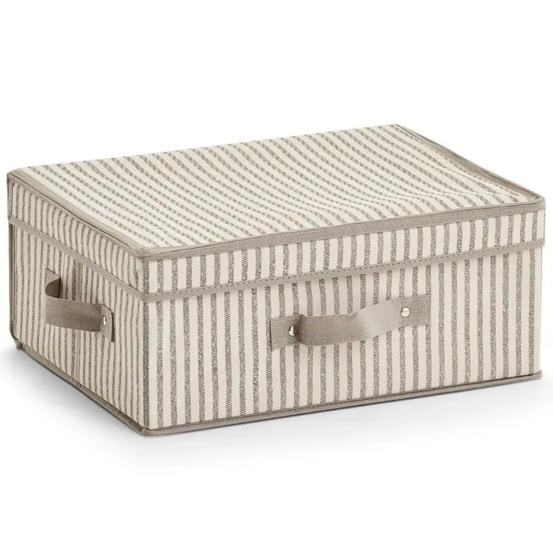 Dostępne od ręki Pudełko materiałowe do przechowywania, składany pojemnik z wieczkiem - 38 x 29 x 16,5 cm, ZELLER -