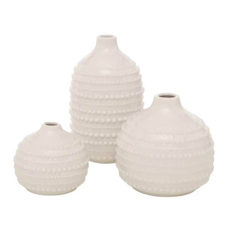 Wazon dekoracyjny Meruna, porcelanowy, 3 sztuki - Łatwy zwrot