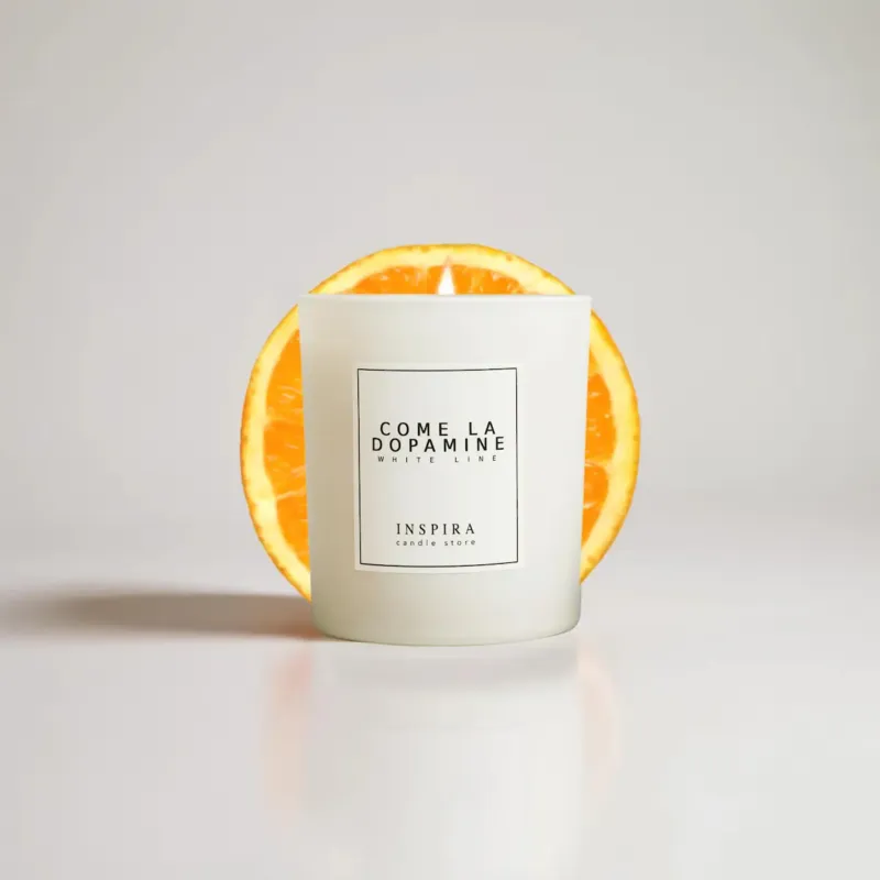 Świeca zapachowa White Come La Dopamine, 390 g, INSPIRA - Dostępne od ręki