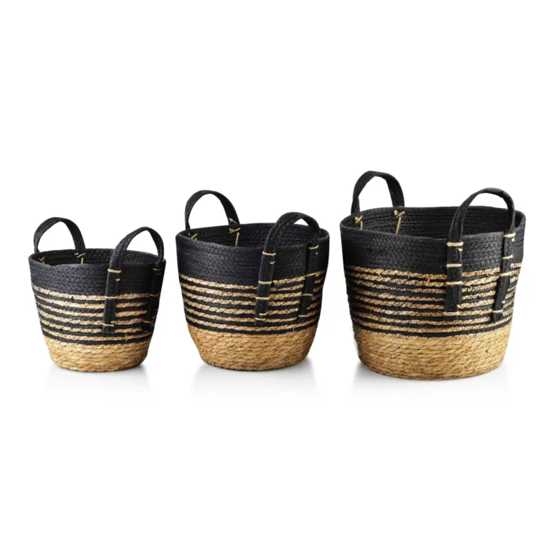 Tylko dziś BALI Komplet 3 koszyXL 33x33xH 26 L 28x28xH 23 M 23x23xH 20cm -