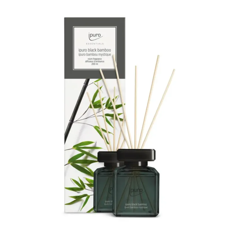 Dyfuzor zapachowy ipuro ESSENTIALS, Black Bamboo, 200 ml - Do wyczerpania zapasów