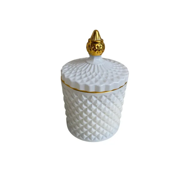 Ostatnia szansa Lily of The Valley- 200 gram ekologiczna naturalna świeca sojowa White Crystal (dostępne inne zapachy) -