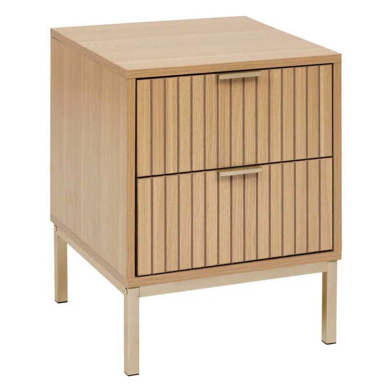 Szafka nocna TASSO z dwoma szufladami, 40 x 40 x 52,5 cm - Wyjątkowa oferta