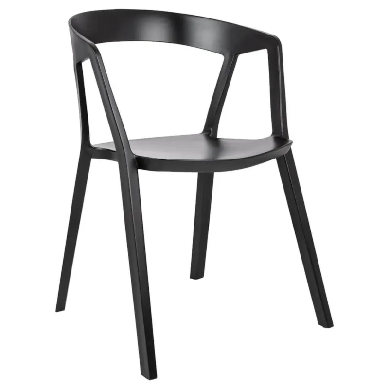 Minimalistyczne krzesło Vibia 210-APP.BLACK King Home czarne - Dostępne od ręki