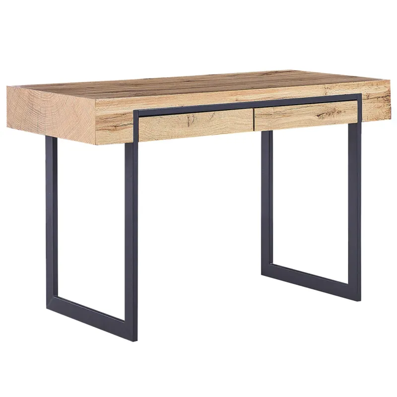 Ekspresowa dostawa Biurko VIDA Jasnobrązowy 120 cm 55 cm ze schowkiem -