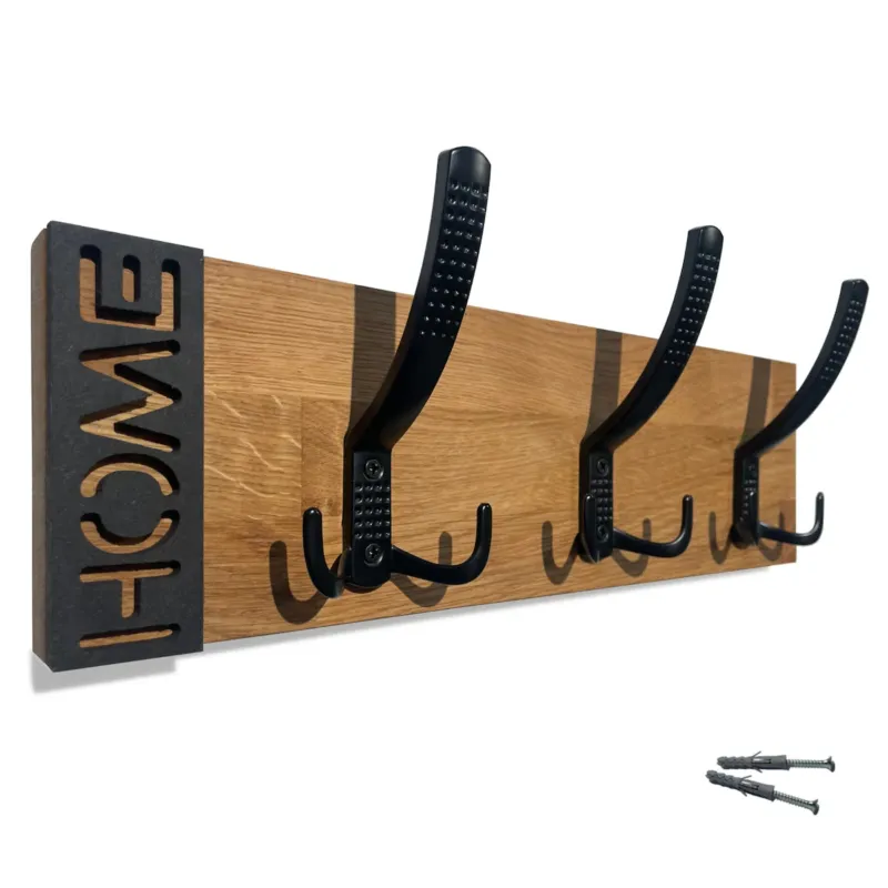 Ostatnie sztuki Wieszak ścienny na ubrania Modern Oak 40cm -