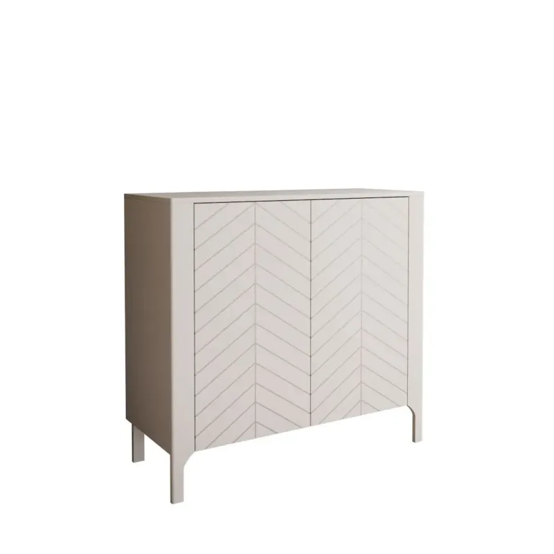 Dwudrzwiowa komoda LUMI 103 cm, kaszmir - Rabat