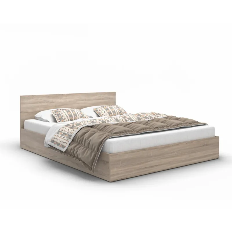 Bestseller Łóżko ALDO 120x200 z materacem i pojemnikiem - dąb sonoma -