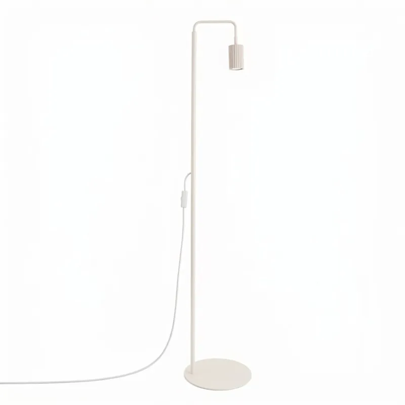 Lampa podłogowa KARBON 1 beżowa - Promocja