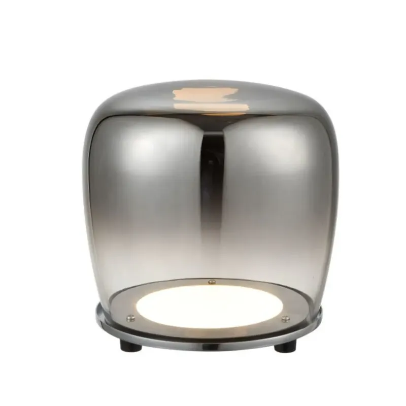 Ekspresowa dostawa Lampa Stołowa LED Berloz 1 6,6W Przydymione Szkło Ledea -