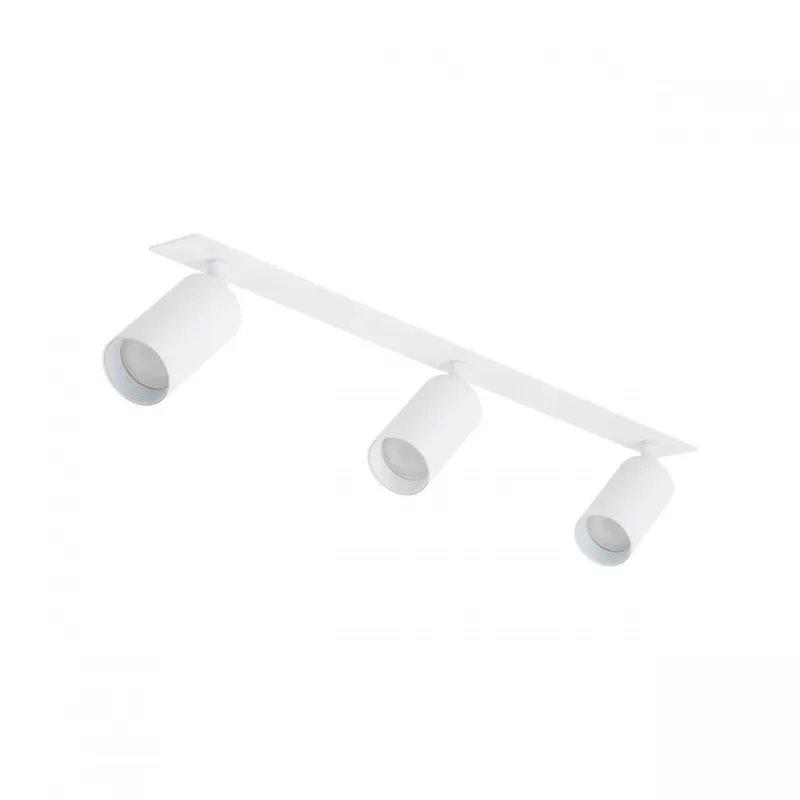 Lampa podtynkowa potrójna TK Lighting AMIS WHITE 10812 – 3x GU10 regulowane spoty białe ze złotym akcentem - Tylko do końca tygodnia
