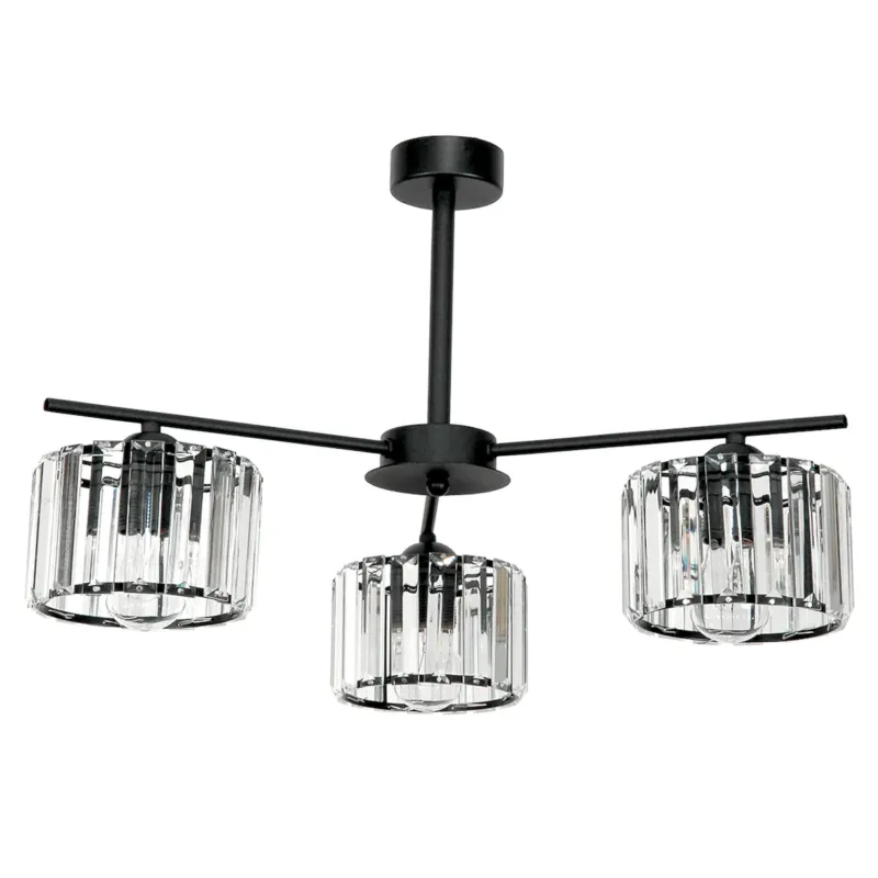Tylko do końca tygodnia lampa sufitowa wisząca 3 punktowa edylit glamour do salonu -