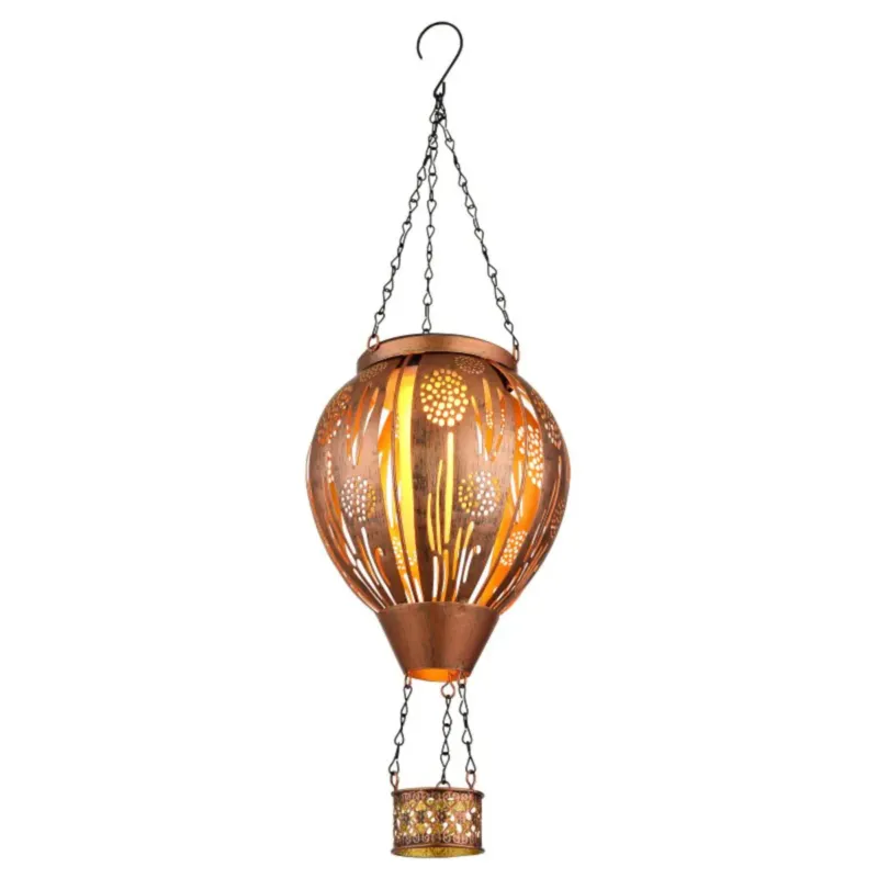 Super okazja Lampa solarna wisząca LED Globo SOLAR 36140 balon IP44 brązowa 46 cm do ogrodu -